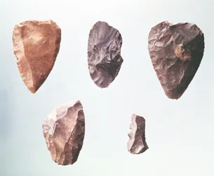 Outils en pierre préhistoriques, de la Grotte de Placard, 80000-35000 av. J.-C.